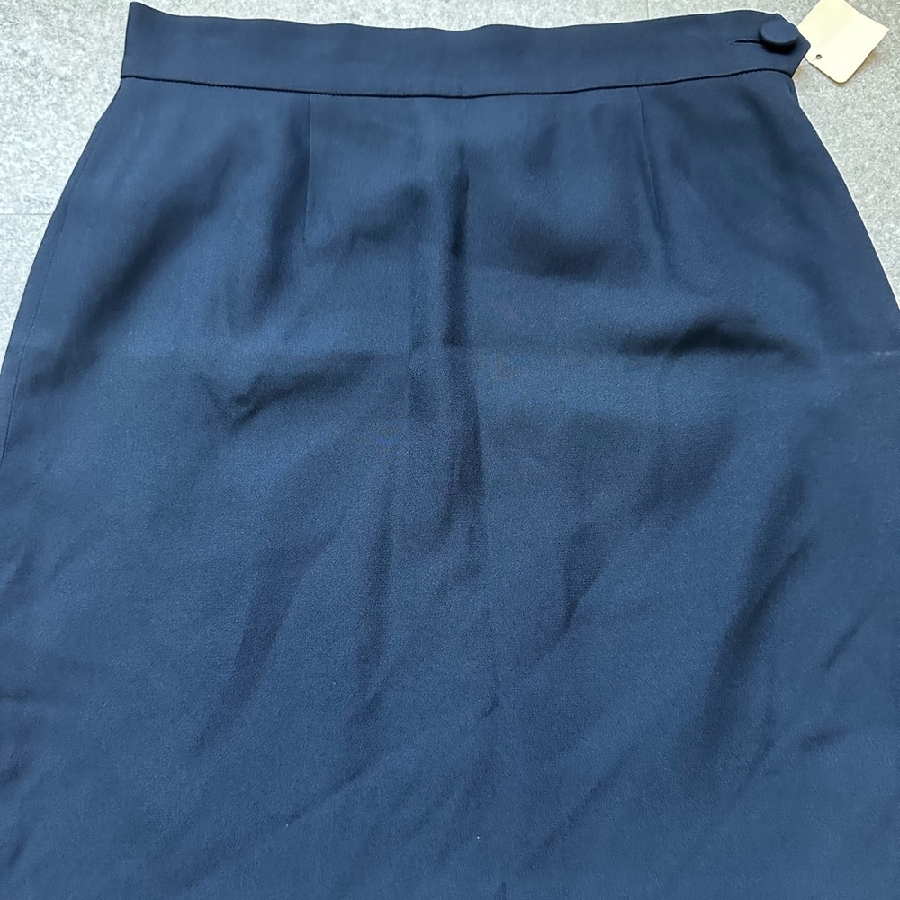 NWT MOSCHINO CHEAP & CHIC Navy Skirt Size 12-Vintage